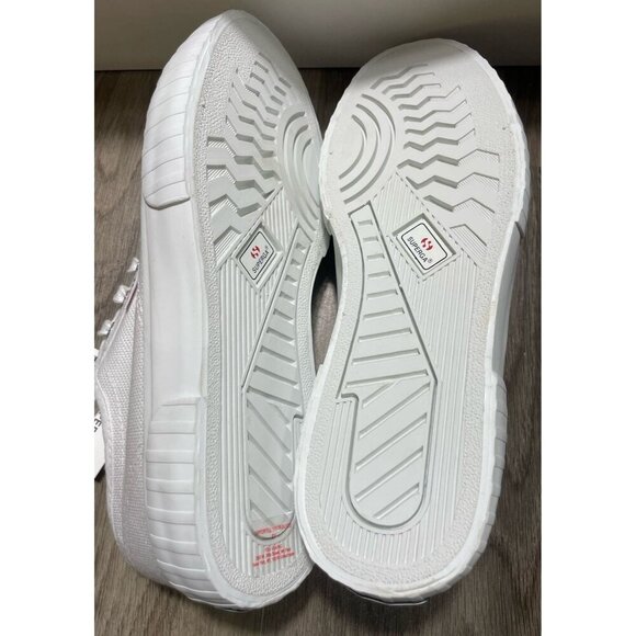 Superga 2630 Stripe Canvas Platform Sneakers NEW Women’s Size 41 US 9.5 - Picture 3 of 11